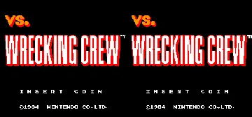 Vs. Wrecking Crew screen shot title